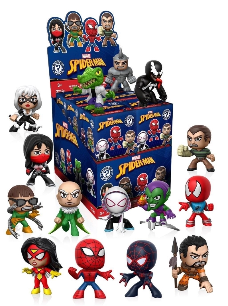 FUNKO ACTION FIGURES FUNKO MYSTERY MINI SPIDERMAN CLASSIC 12PC PDQ
